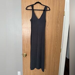 Topshop ribbed midi dress with slits